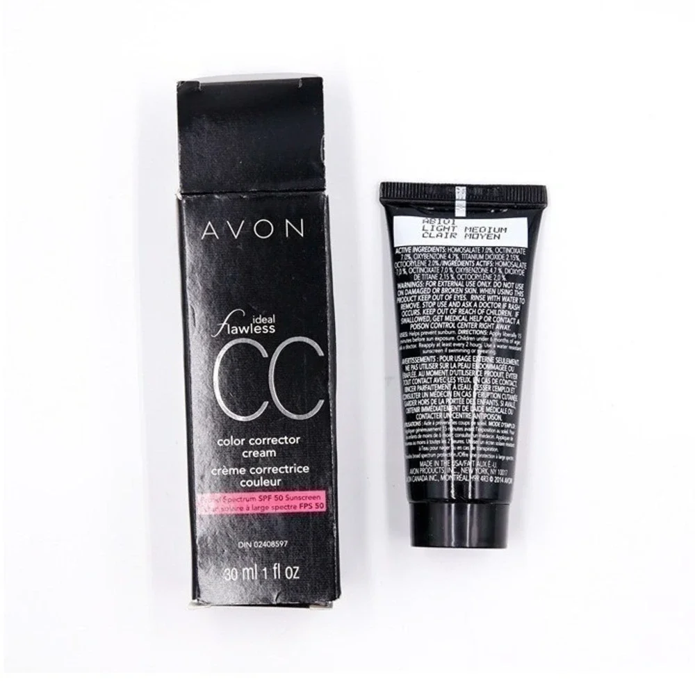 Avon - Ideal Flawless CC Color Corrector Cream - Light Medium - 1 oz -‎ NOS